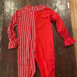 Vintage Child’s Clown Costume Handmade 27”B 32”L